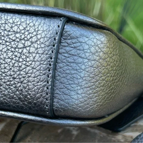 Coach Chaise 19 Crossbody Pewter Metallic Gunmetal EUC - Picture 14 of 17